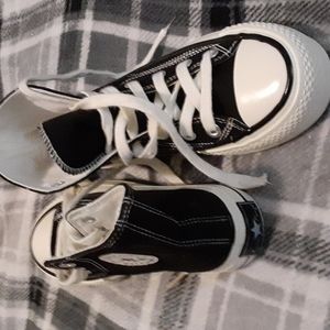 Hi top black sneakers. Size 8